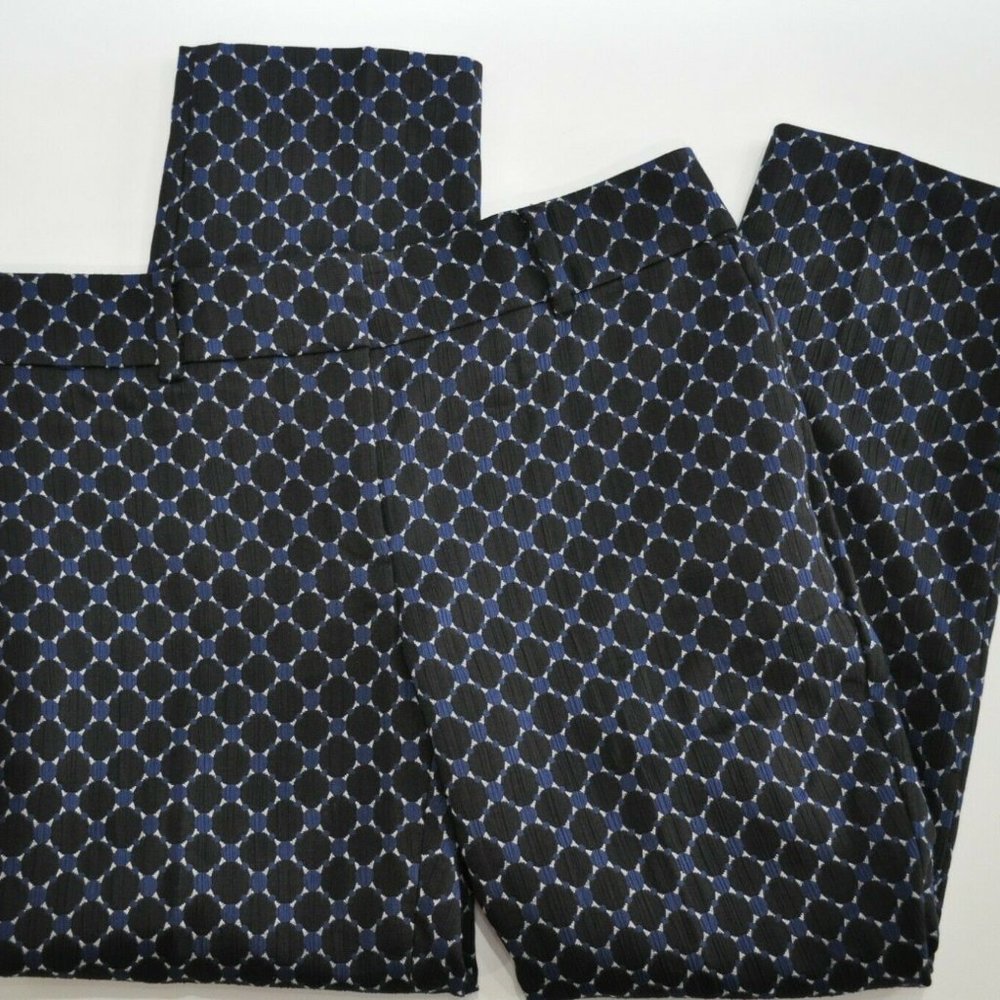 Ann Taylor Devin Pant - Blue Circle Jacquard 2